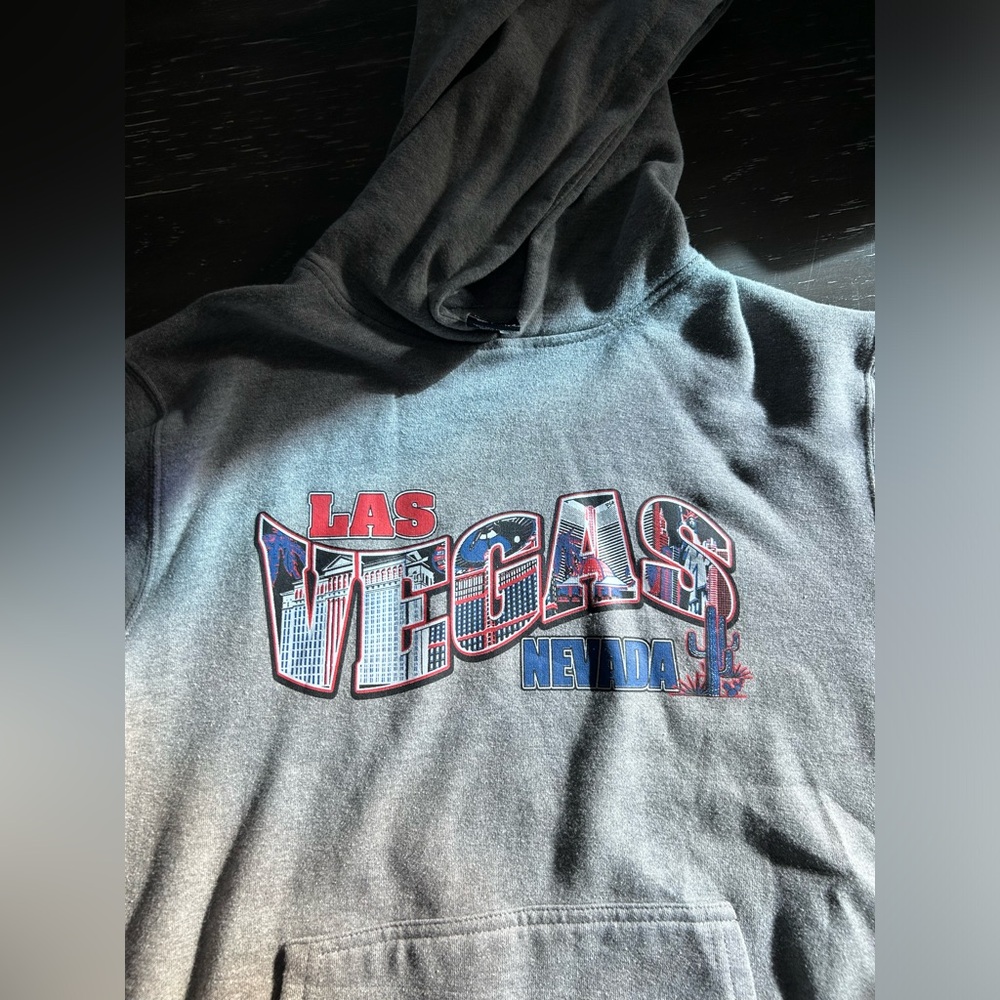 Super soft (softer than usual hoodie) Kids size XL Las Vegas hoodie.